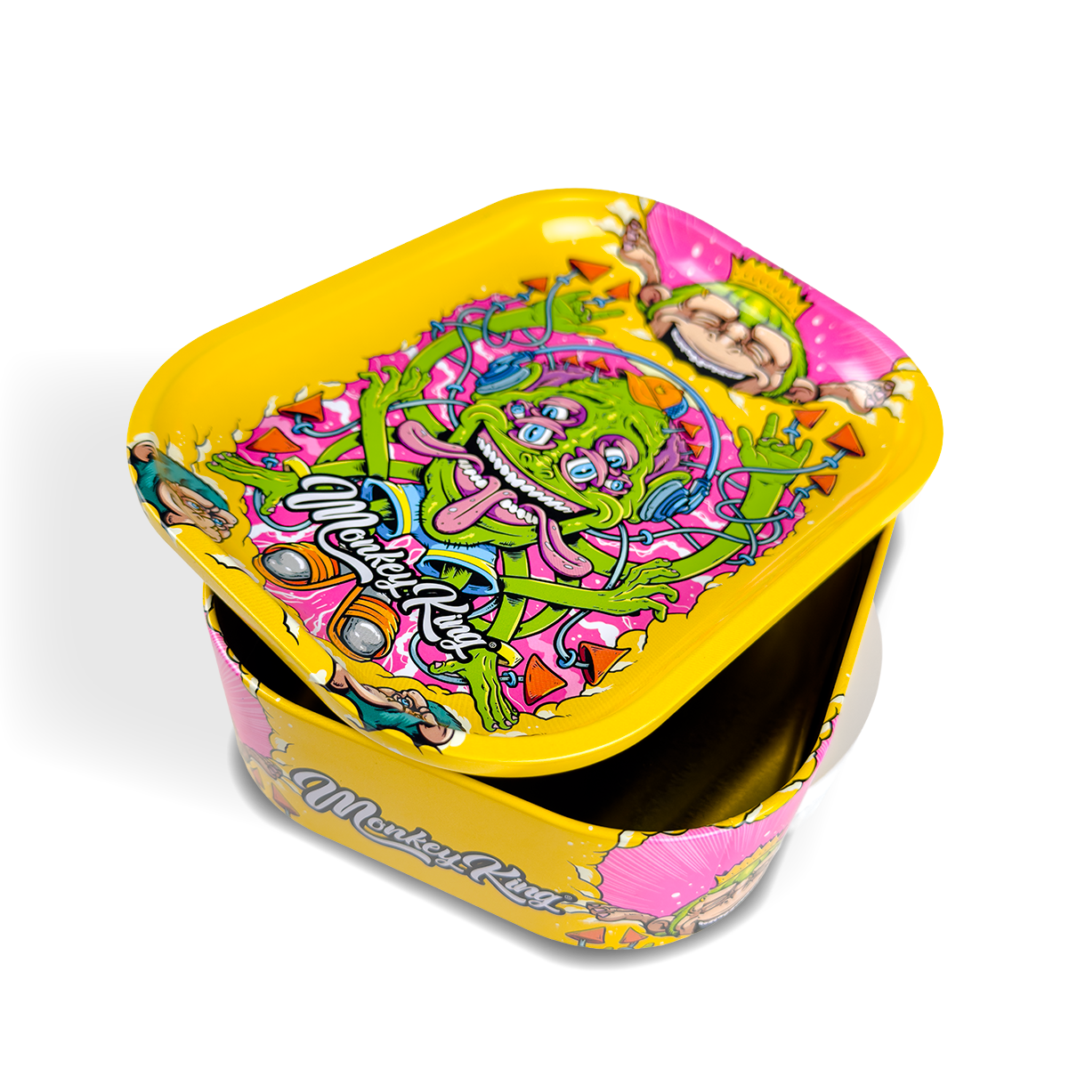 Monkey King Rolling Tray Box + Hemp Cones - Image 2