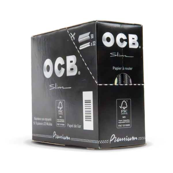 OCB Rolling Papers: Premium - King Size Slim — 50pcs Full Box