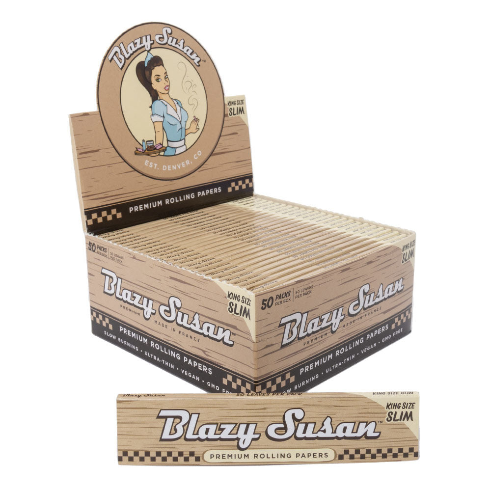 Blazy Susan King Size Rolling Papers - Brown - Image 2