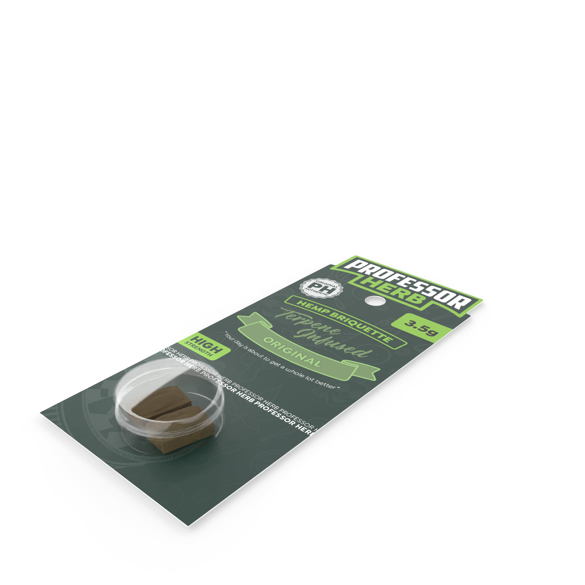 Professor Herb Hemp Briquette Hash (3.5g) - Original - Image 4