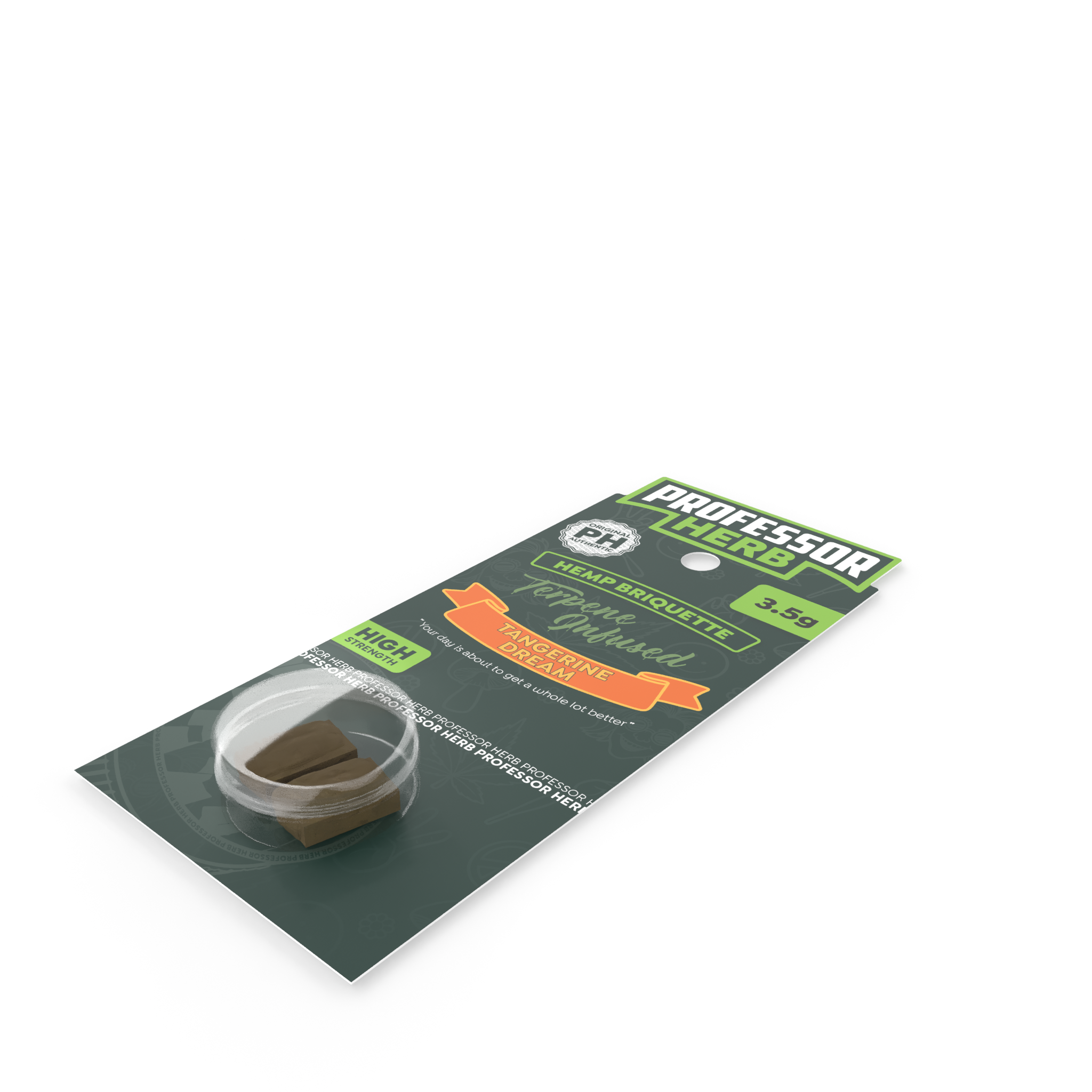 Professor Herb Hemp Briquette Hash (3.5g) - Tangerine Dream - Image 4
