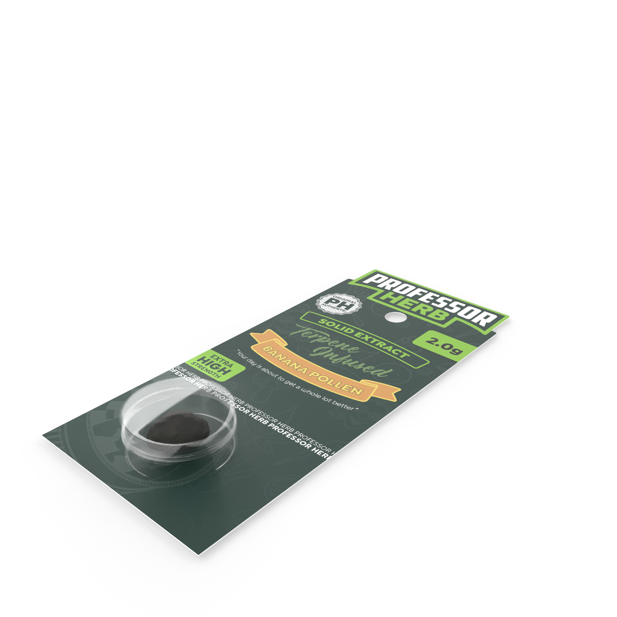 Professor Herb Hemp Solid Extract (2g) - Banana Pollen Hash (15%) - Image 4