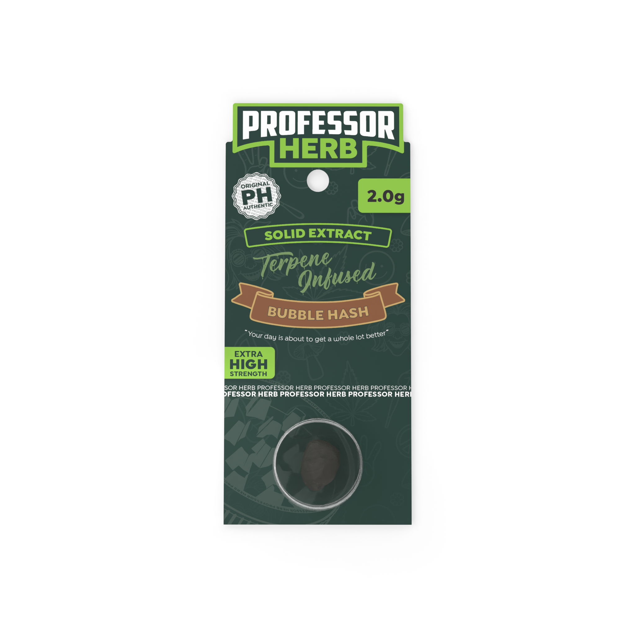 Professor Herb Hemp Solid Extract (2g) - Bubble Hash (19%) - Image 2
