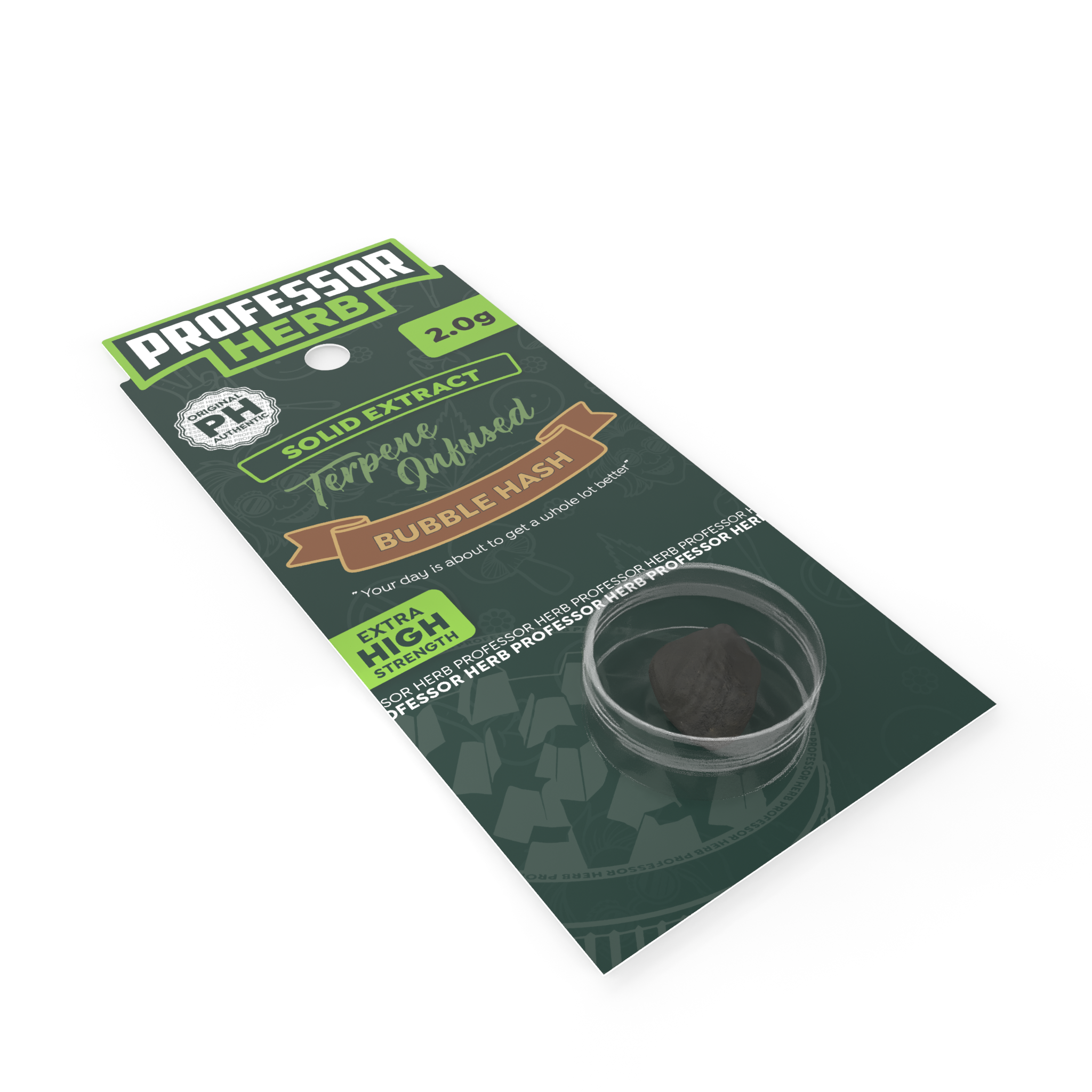 Professor Herb Hemp Solid Extract (2g) - Bubble Hash (19%) - Image 3