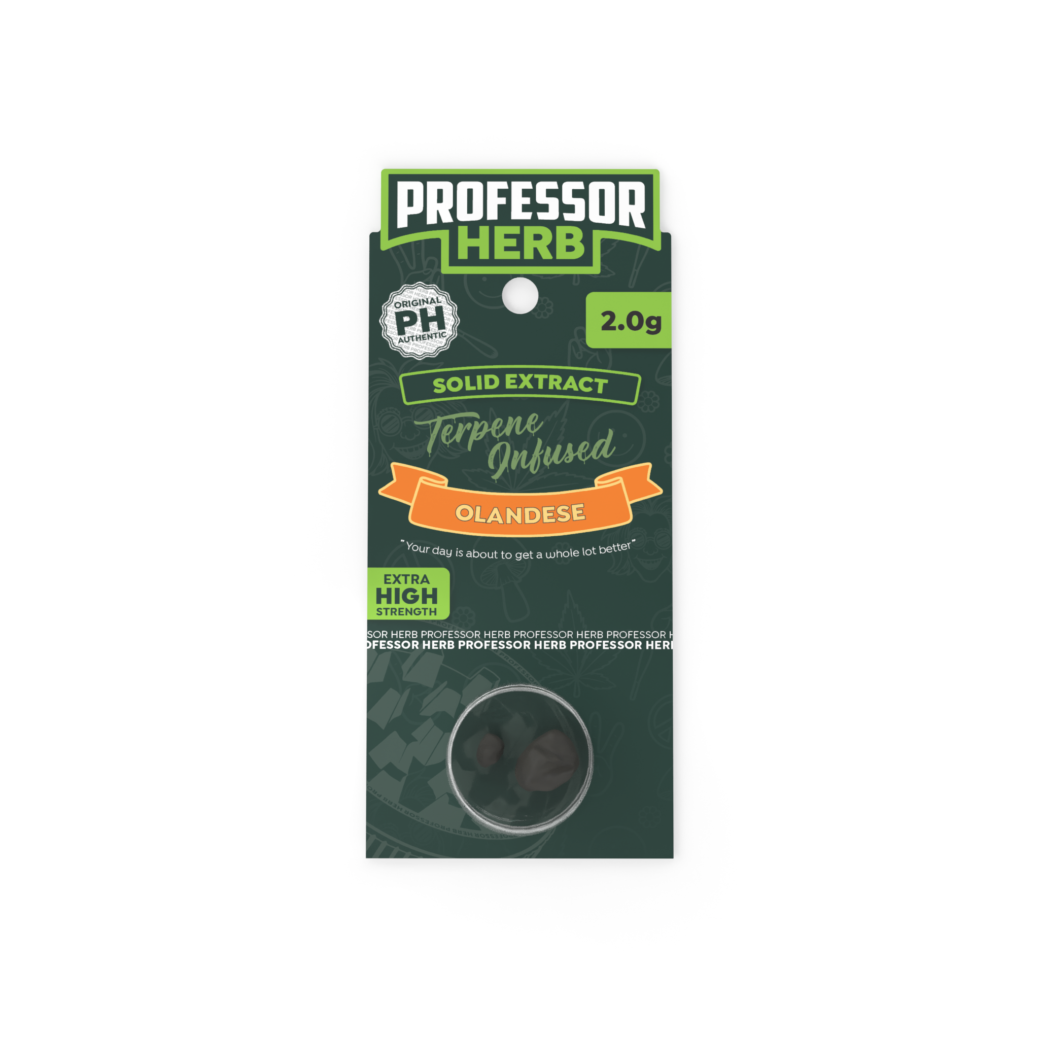 Professor Herb Hemp Solid Extract (2g) - Olandese Hash (18%) - Image 2