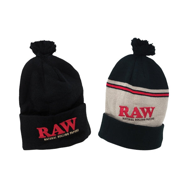 RAW Pompom Hats