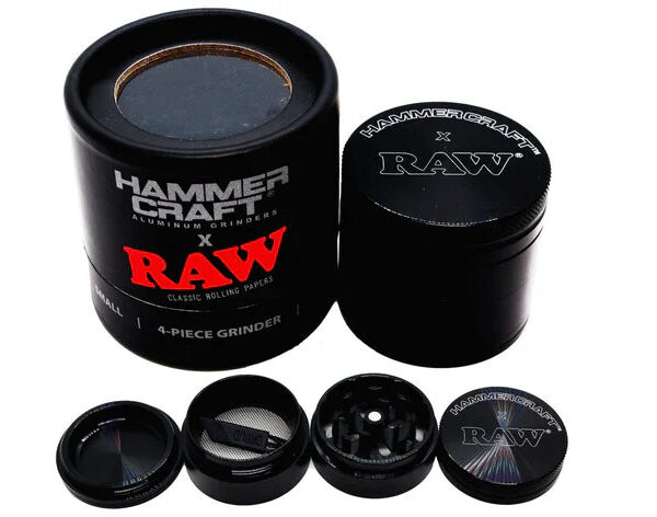RAW x HAMMERCRAFT Aluminium Grinder - Black — Small