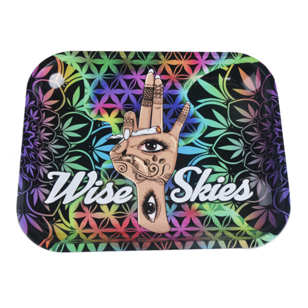 Wise Skies 'Hand Design' Small Rolling Tray