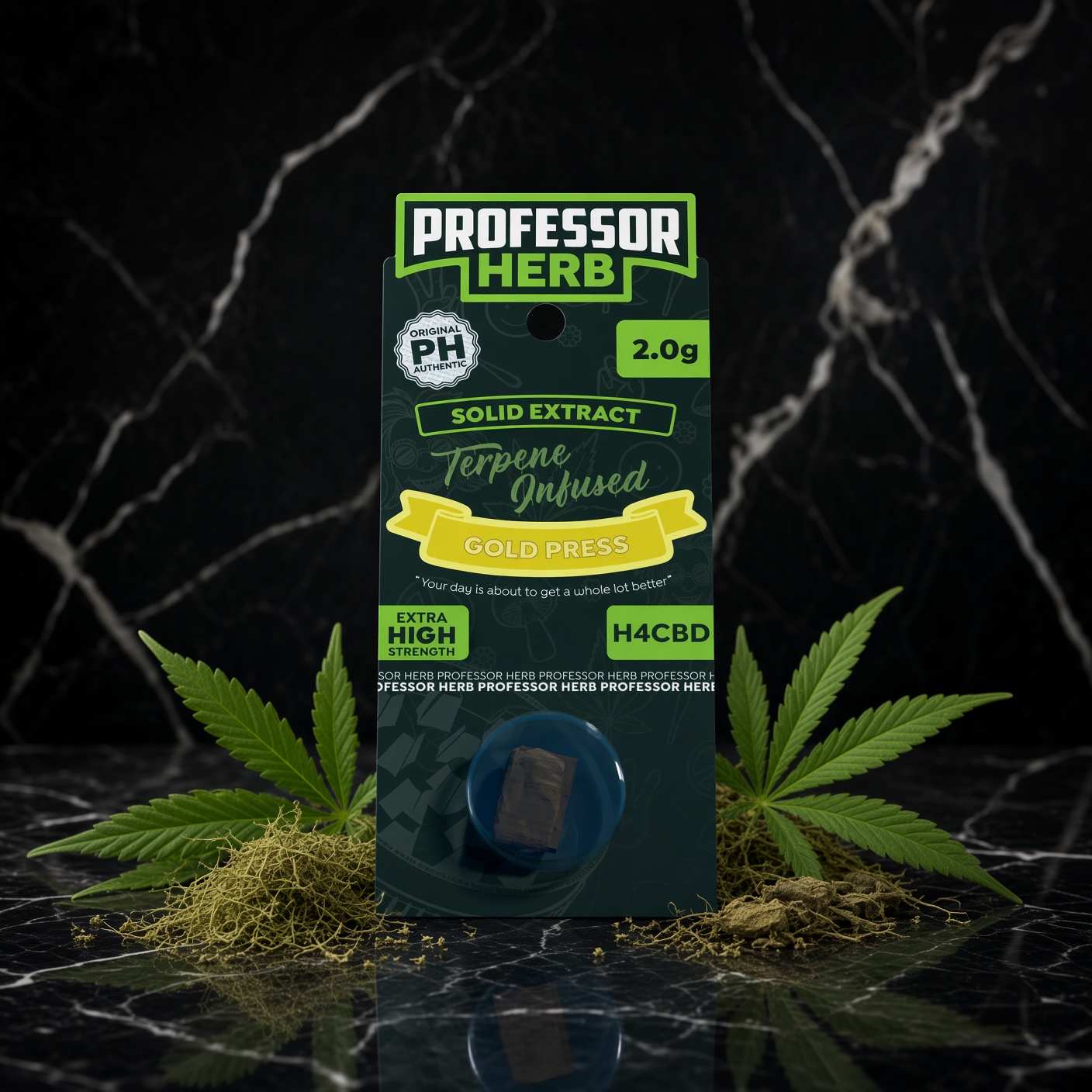 Professor Herb H4CBD Solid Extract 2.0g - Gold Press