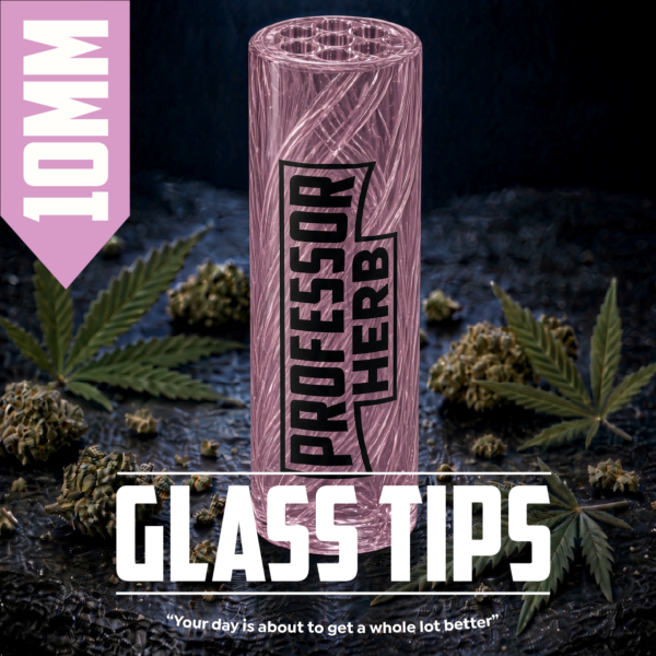 Professor Herb: 10mm Glass Tip — Pink