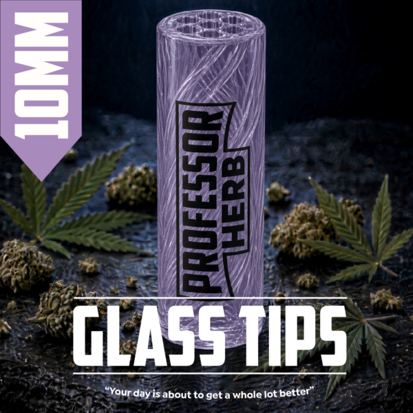 Professor Herb: 10mm Glass Tip — Purple