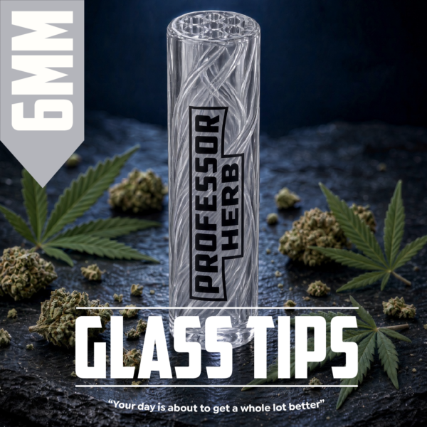 Professor Herb: 6mm Glass Tip — Clear