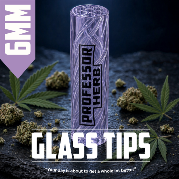 Professor Herb: 6mm Glass Tip — Purple