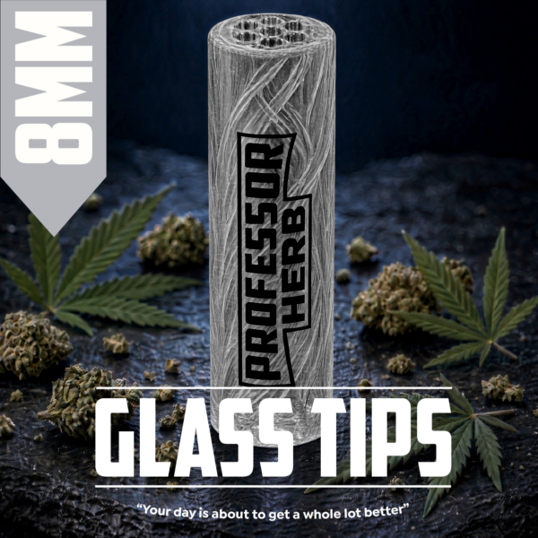 Professor Herb: 8mm Clear Glass Tip — Clear