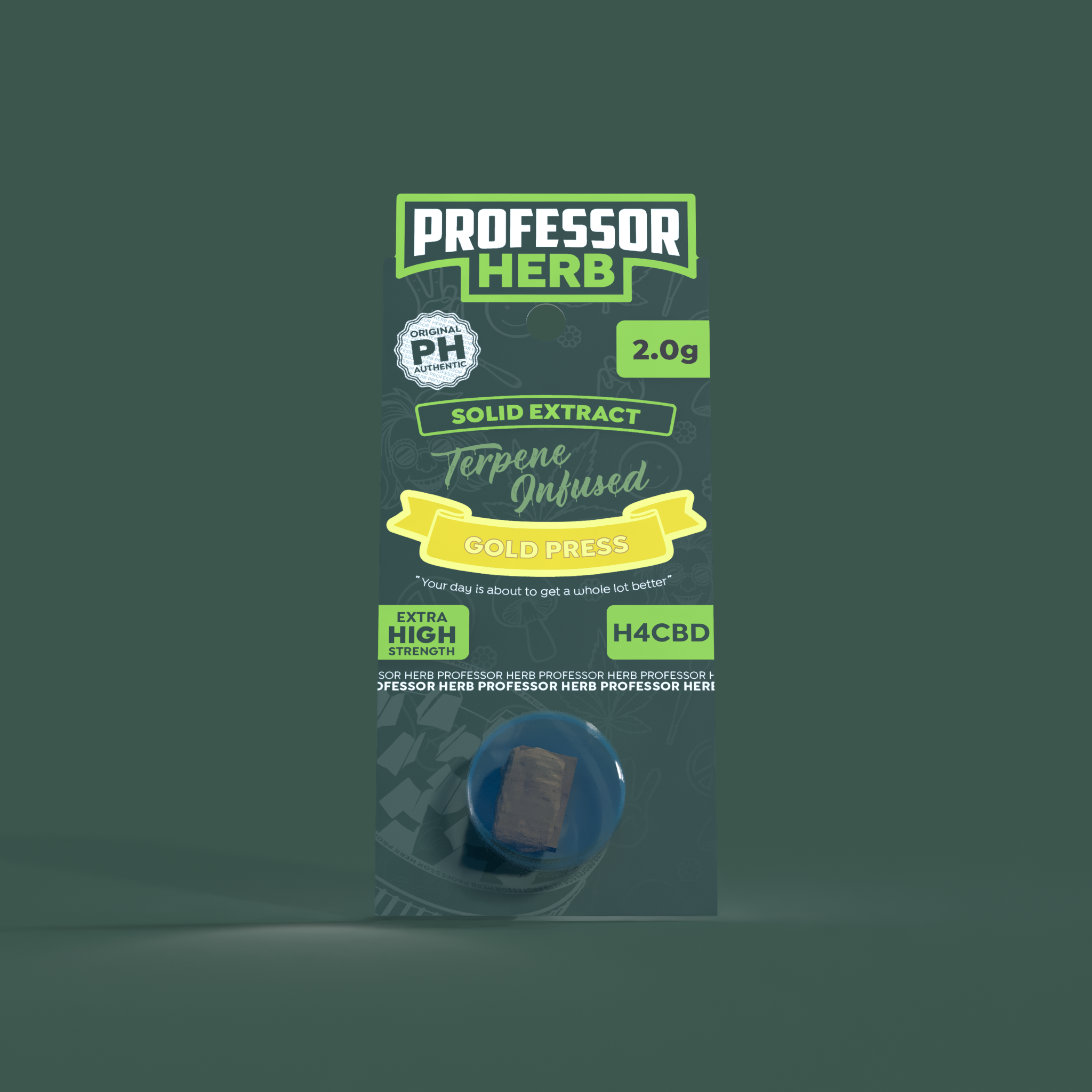 Professor Herb H4CBD Solid Extract 2.0g - Gold Press - Image 2